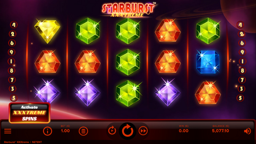 Starburst XXXtreme demo screen