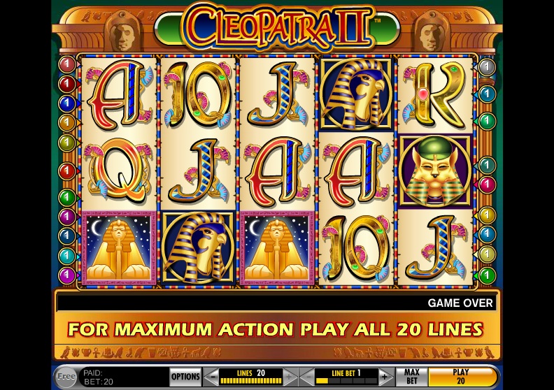 Cleopatra 2 screen demo