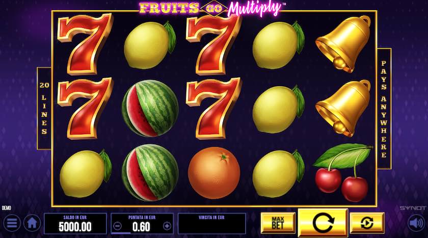 Fruits Go Multiply screen demo